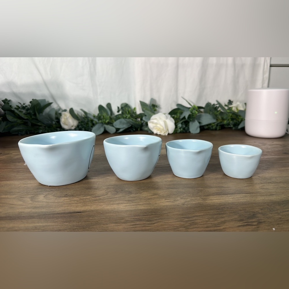 Rae Dunn RARE - Baby Blue Measuring Cup Set - Picture 2 of 5